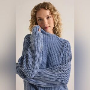 NWT Z Supply Carraway Sweater in Washed Indigo